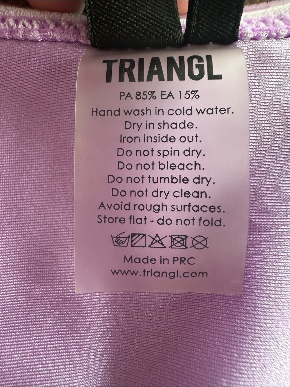 TRIANGL Velvet Bikini Set- Purple Haze- Size Medium - Picture 8 of 10